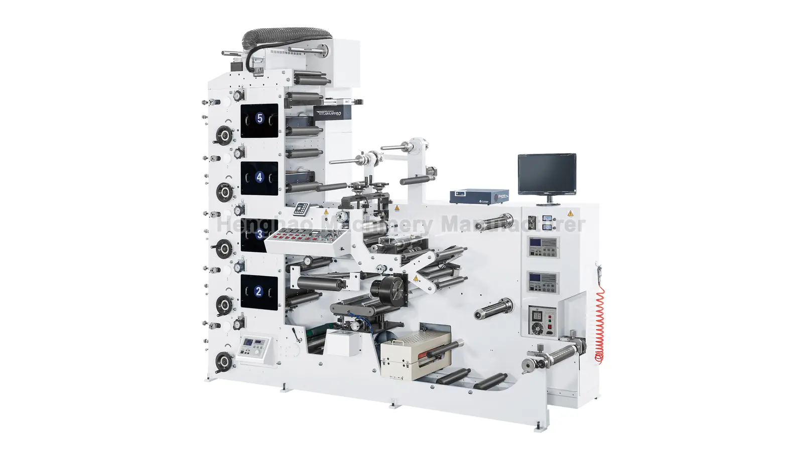 Machine d'impression flexographique à bande étroite 5 couleurs (HRY-320A-5C)