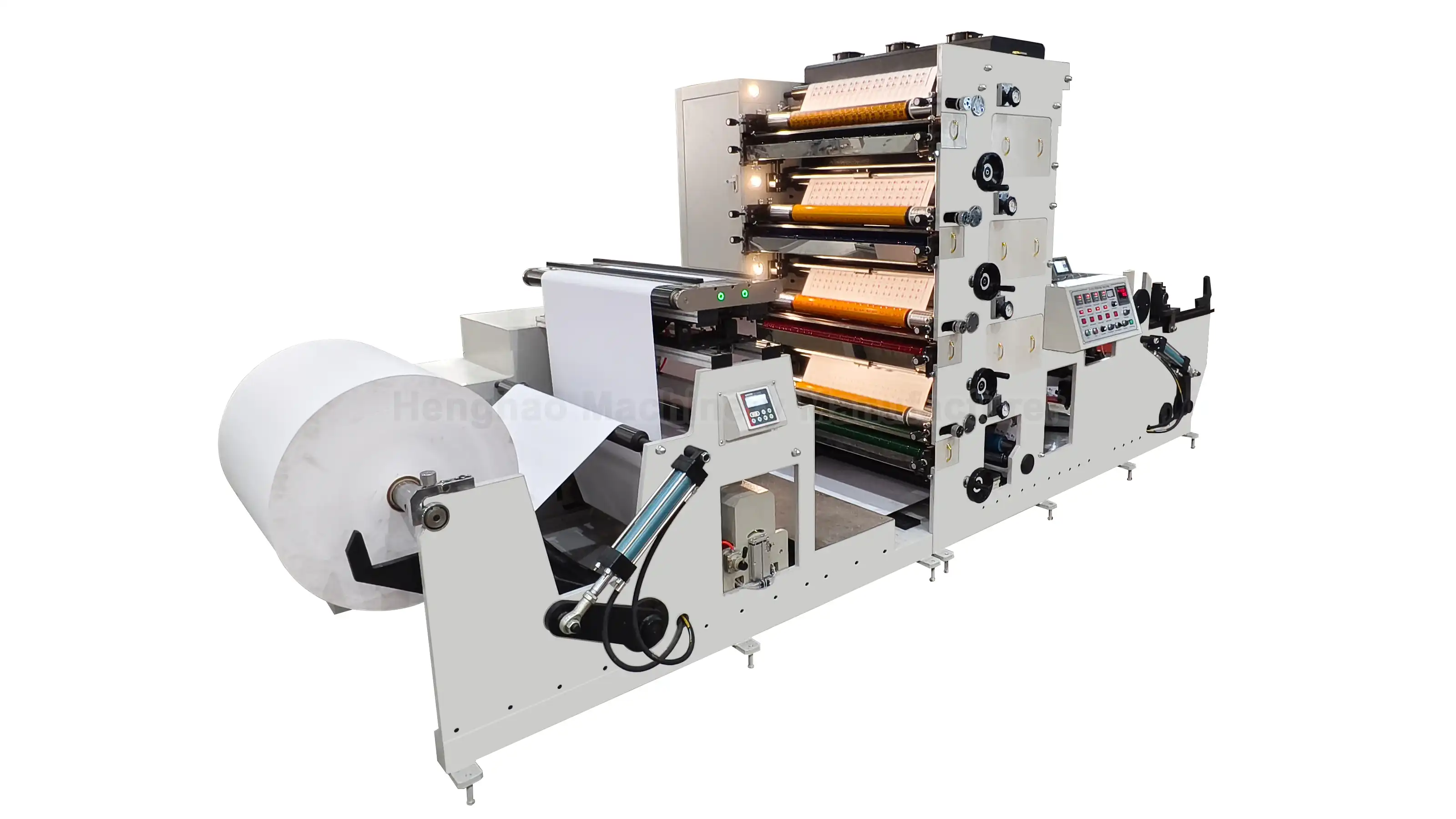 Imprimante Flexo 4 Couleurs Format Large HRY-850A Pour Rouleaux de Papier