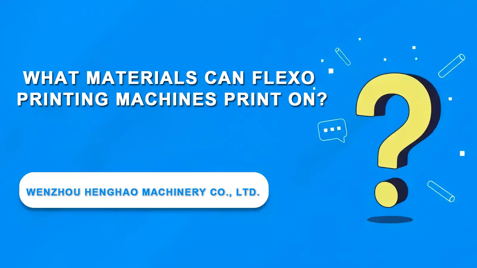 Quels Supports Peut-on Imprimer avec une Presse Flexographique ? | Guide par Henghao
